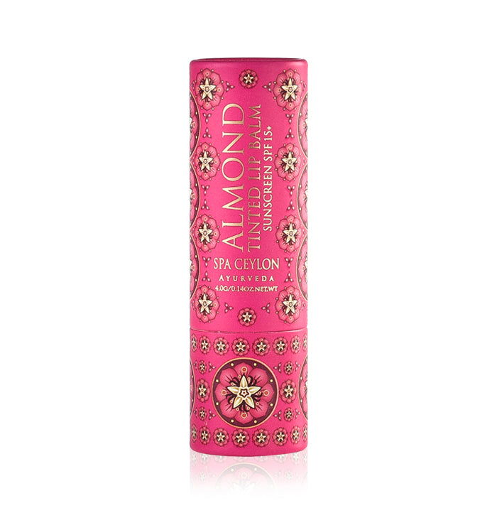 Almond Tinted Lip Balm - Orchid SPF 15+ - Spa Ceylon Sri Lanka