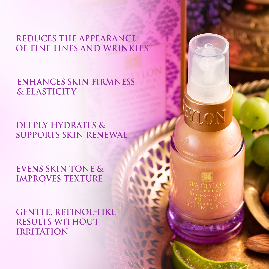 Skin Smooth Bakuchiol - Retinol Alternative Age Refining Day & Night Facial Serum - 30ml
