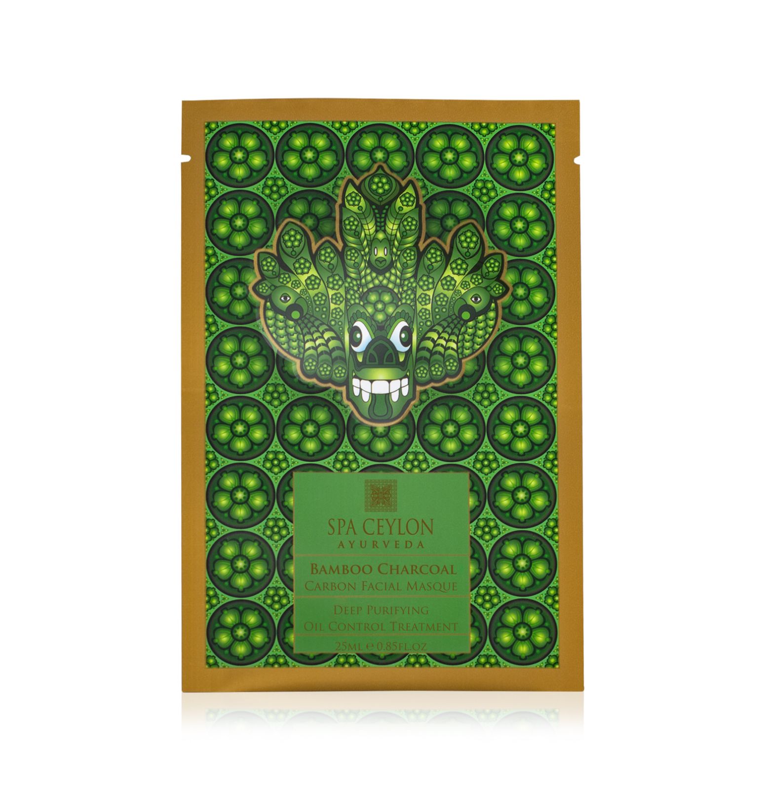 Bamboo Charcoal - Carbon Facial Masque - Deep Purifying Oil Control Treatment - Spa Ceylon Sri Lanka