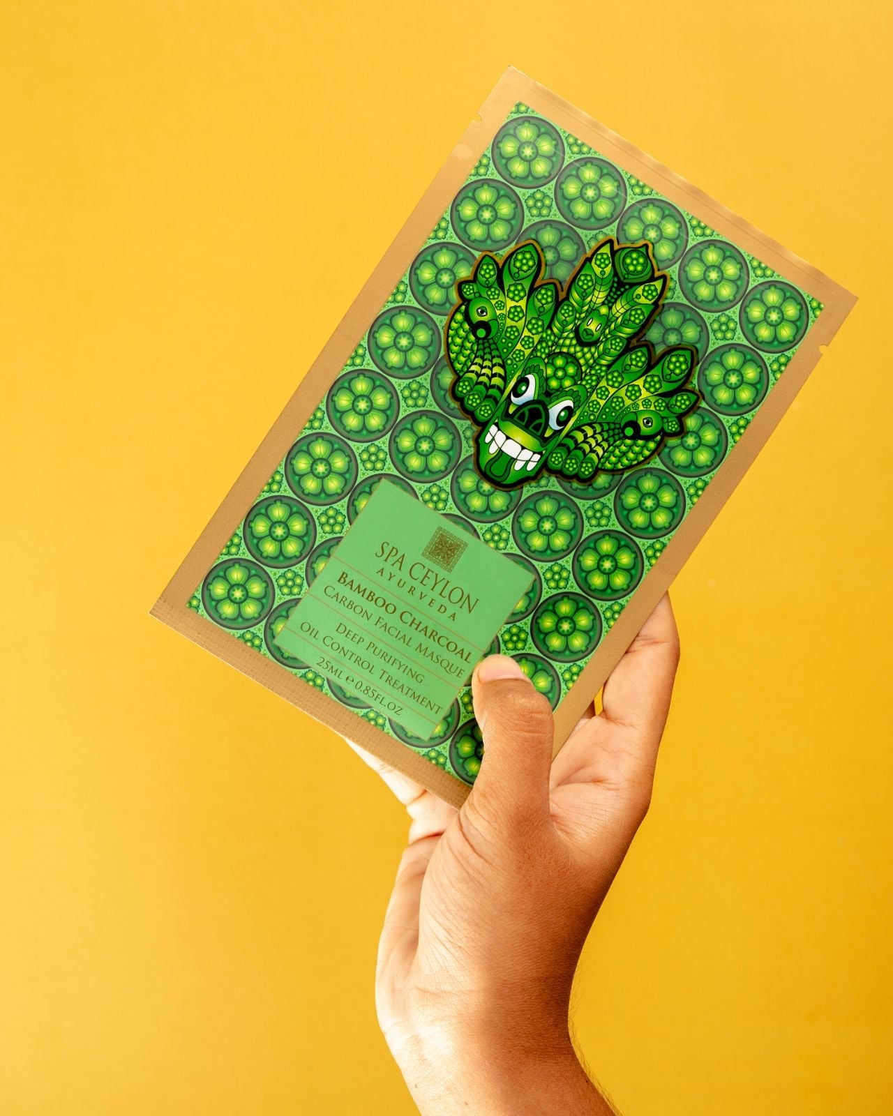 Bamboo Charcoal - Carbon Facial Masque - Deep Purifying Oil Control Treatment - Spa Ceylon Sri Lanka