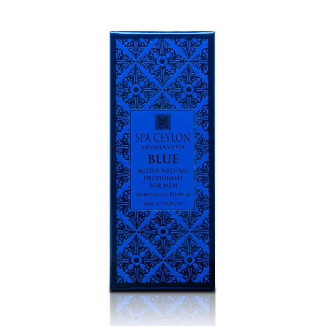 Blue - Active Natural Deodorant for Men - 60ml - Spa Ceylon Sri Lanka