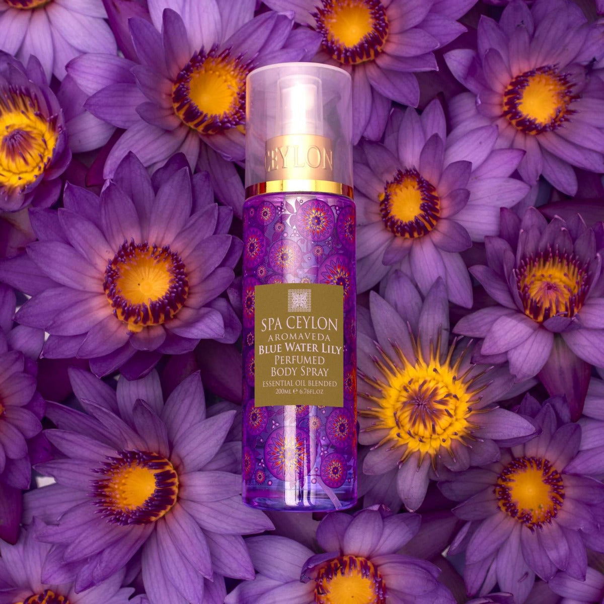 Blue Water Lily - Body Spray 200ml - Spa Ceylon Sri Lanka