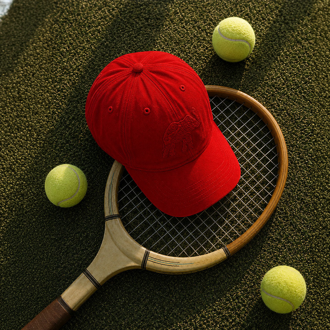 Ceylon Elephant Unisex Cap - Red
