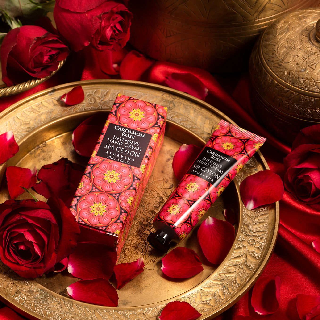 Cardamom Rose - Intensive Hand Cream 30g - Spa Ceylon Sri Lanka