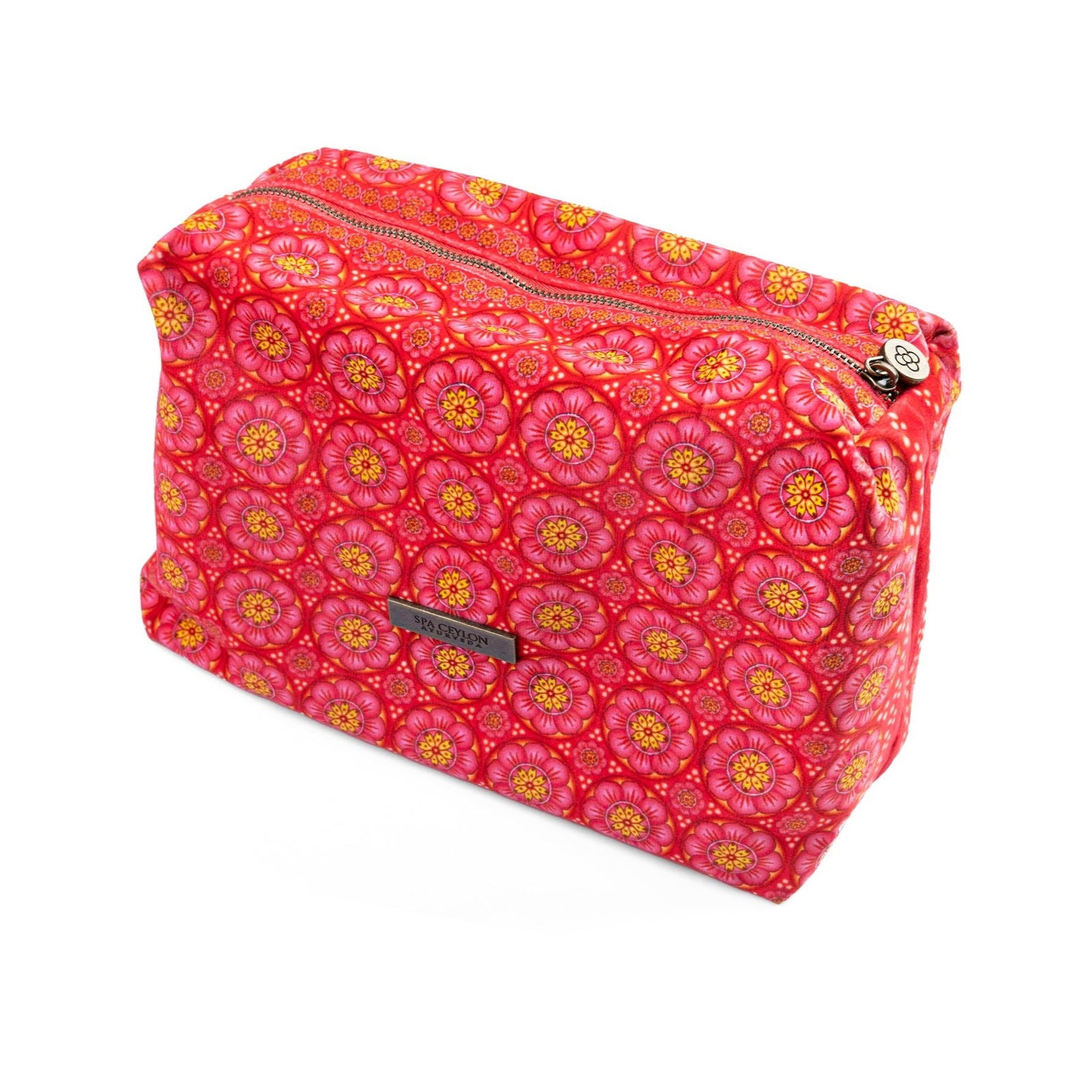 Cardamom Rose Velvet Pouch 21cm x15cm x8cm - Spa Ceylon Sri Lanka