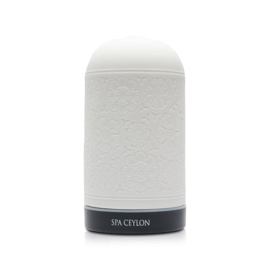 Ceramic Wellness Pod (Floral Garden) with  Black Base 100ml - Spa Ceylon Sri Lanka