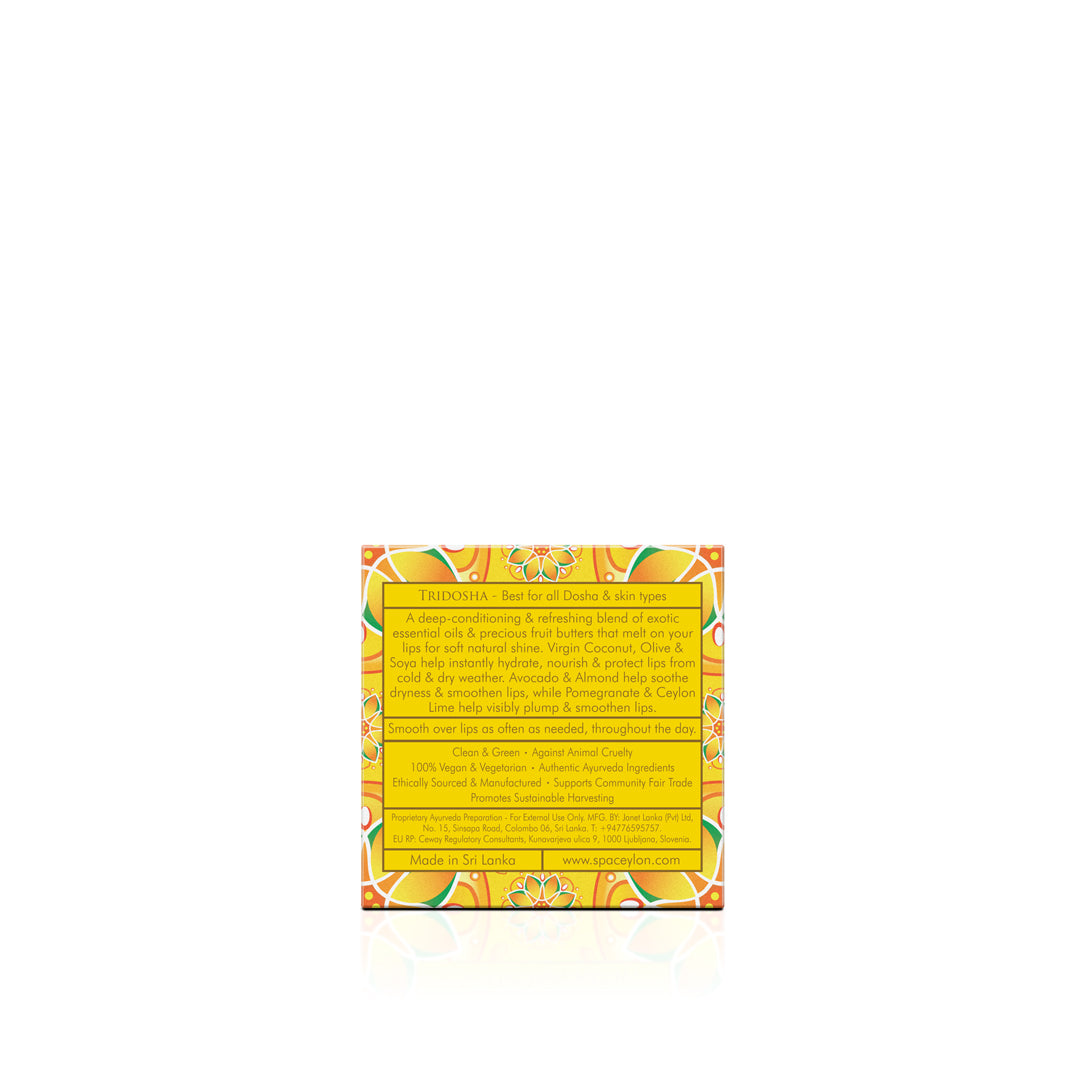 Ceylon Lime & Avocado - Fruit Butter Enriched - Lip Balm - 10g