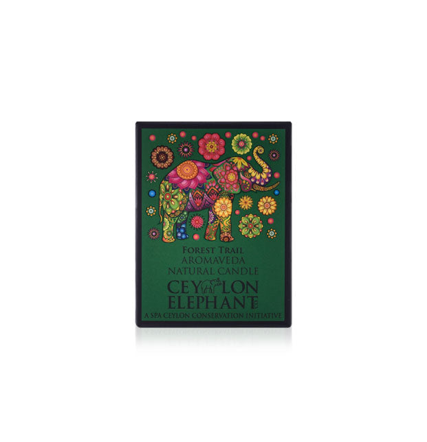 Ceylon Elephant - Forest Trail - Aromaveda Natural Candle - 50g - Spa Ceylon Sri Lanka