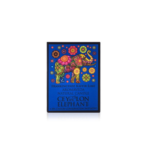 Ceylon Elephant Frankincense Kay Lime - Aromaveda Natural Candle 50g - Spa Ceylon Sri Lanka