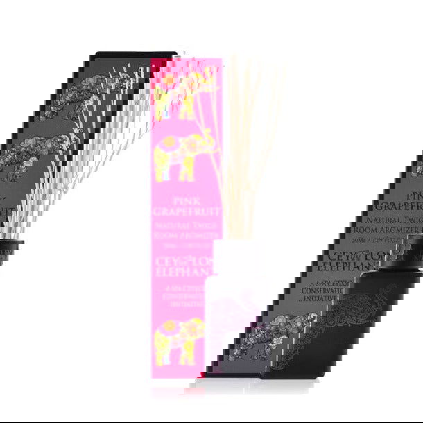 Ceylon Elephant Pink Grapefruit - Natural Twig Room Aromizer - Spa Ceylon Sri Lanka