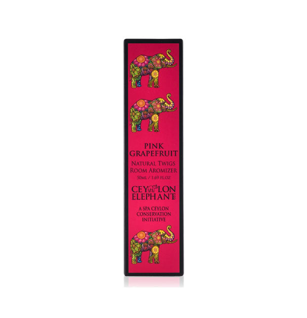 Ceylon Elephant Pink Grapefruit - Natural Twig Room Aromizer - Spa Ceylon Sri Lanka