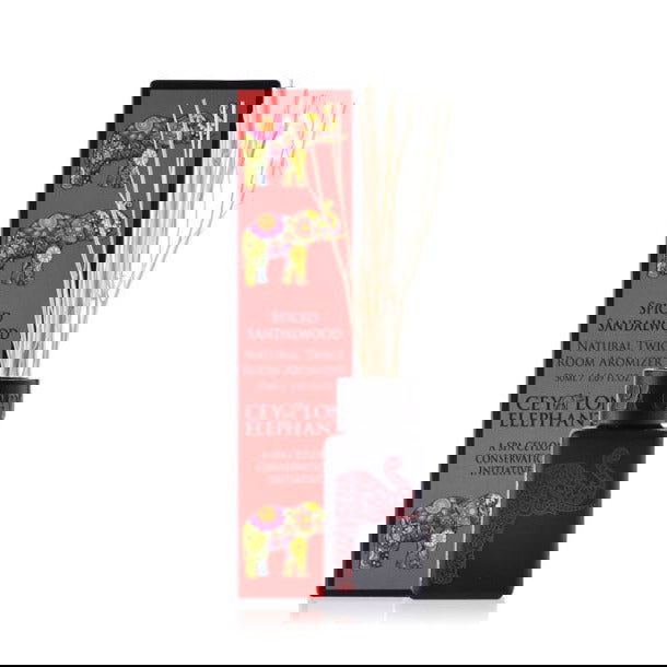 Ceylon Elephant Spiced Sandalwood - Natural Twig Room Aromizer - Spa Ceylon Sri Lanka