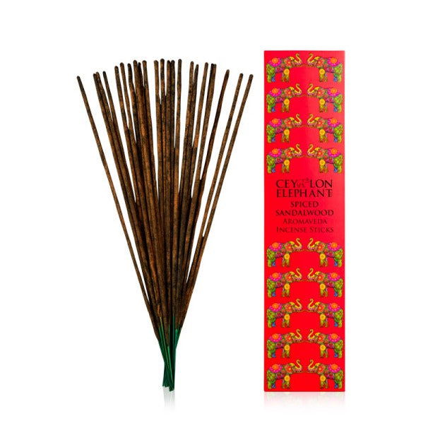 Ceylon Spiced Sandalwood - Aromaveda Incense Sticks - Spa Ceylon Sri Lanka