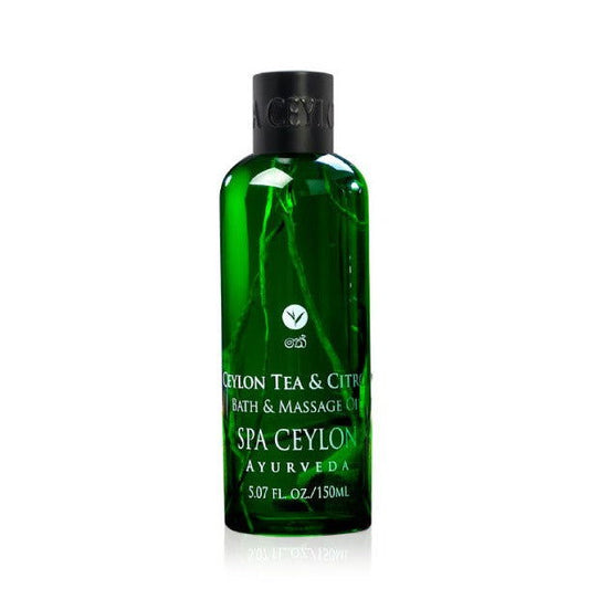Ceylon Tea & Citron - Bath & Massage Oil 150ml - Spa Ceylon Sri Lanka