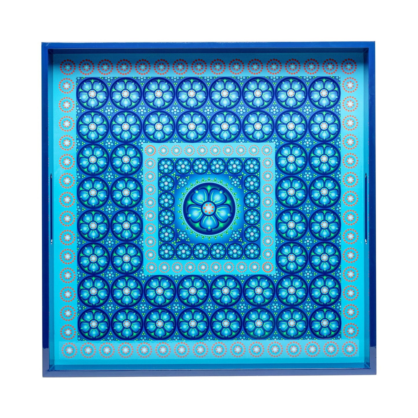 Frankincense Kay Lime Lacquerware Square Tray B 45cmL x 45cmW x 5.5cmH - Spa Ceylon Sri Lanka