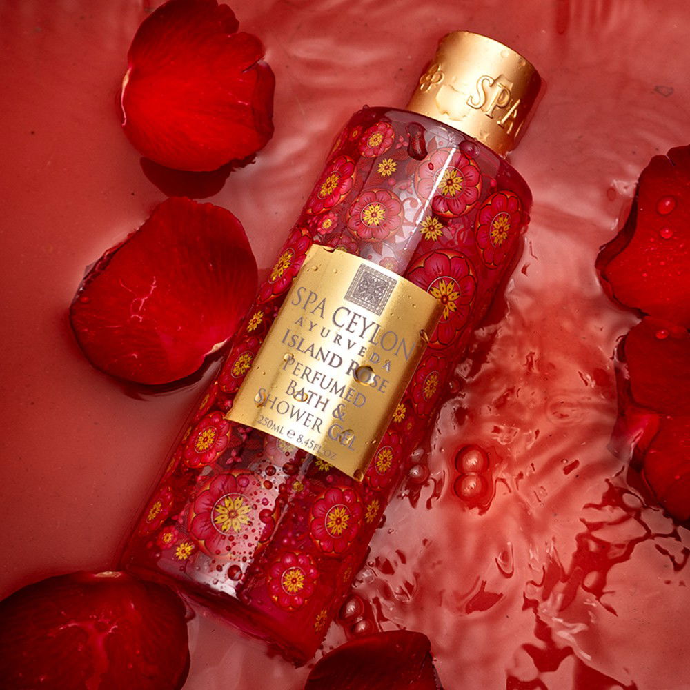 Island Rose - Bath & Shower Gel 250ml - Spa Ceylon Sri Lanka