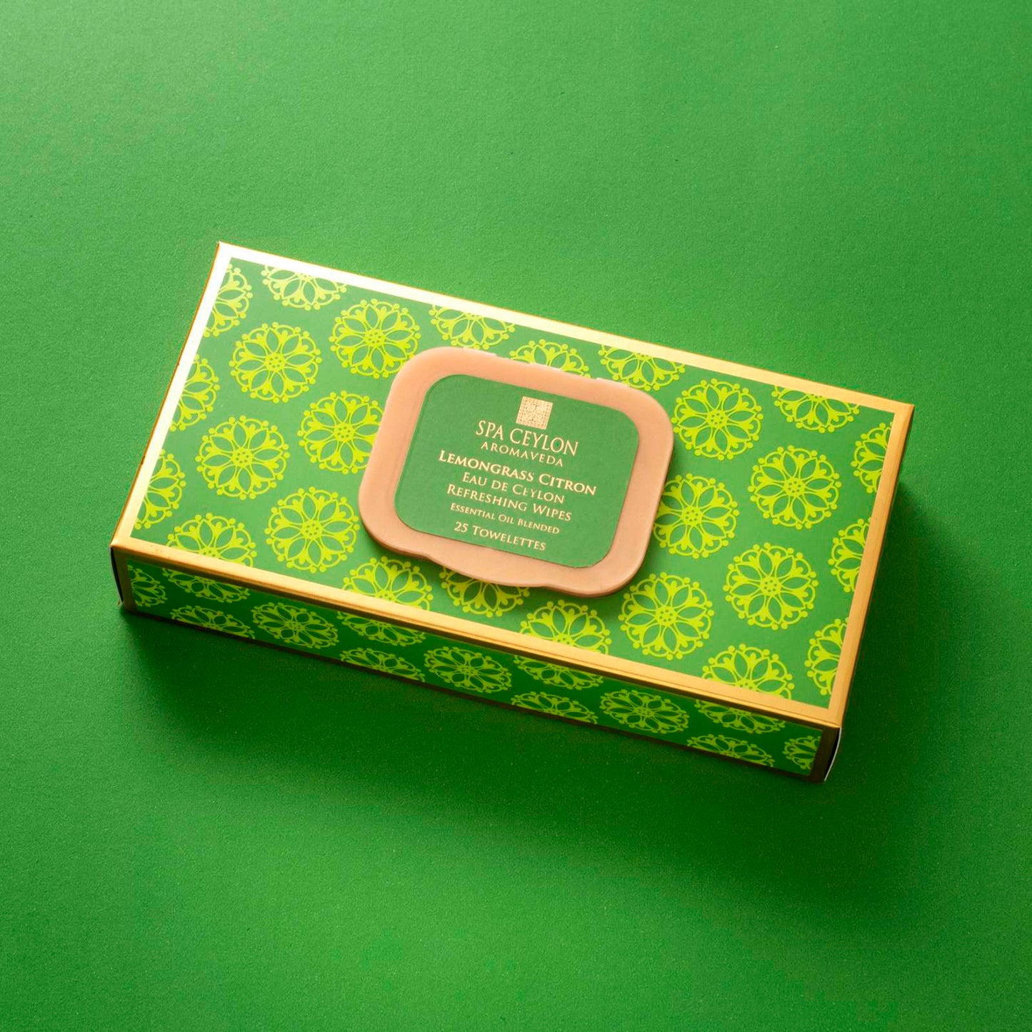 Lemongrass Citron Eau de Ceylon Refreshing Wipes - Spa Ceylon Sri Lanka