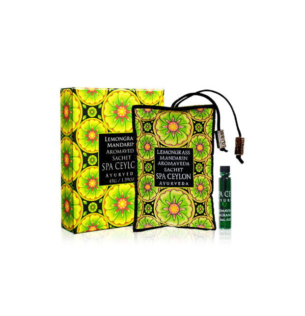 Lemongrass Mandarin - Aromaveda Sachet - Spa Ceylon Sri Lanka