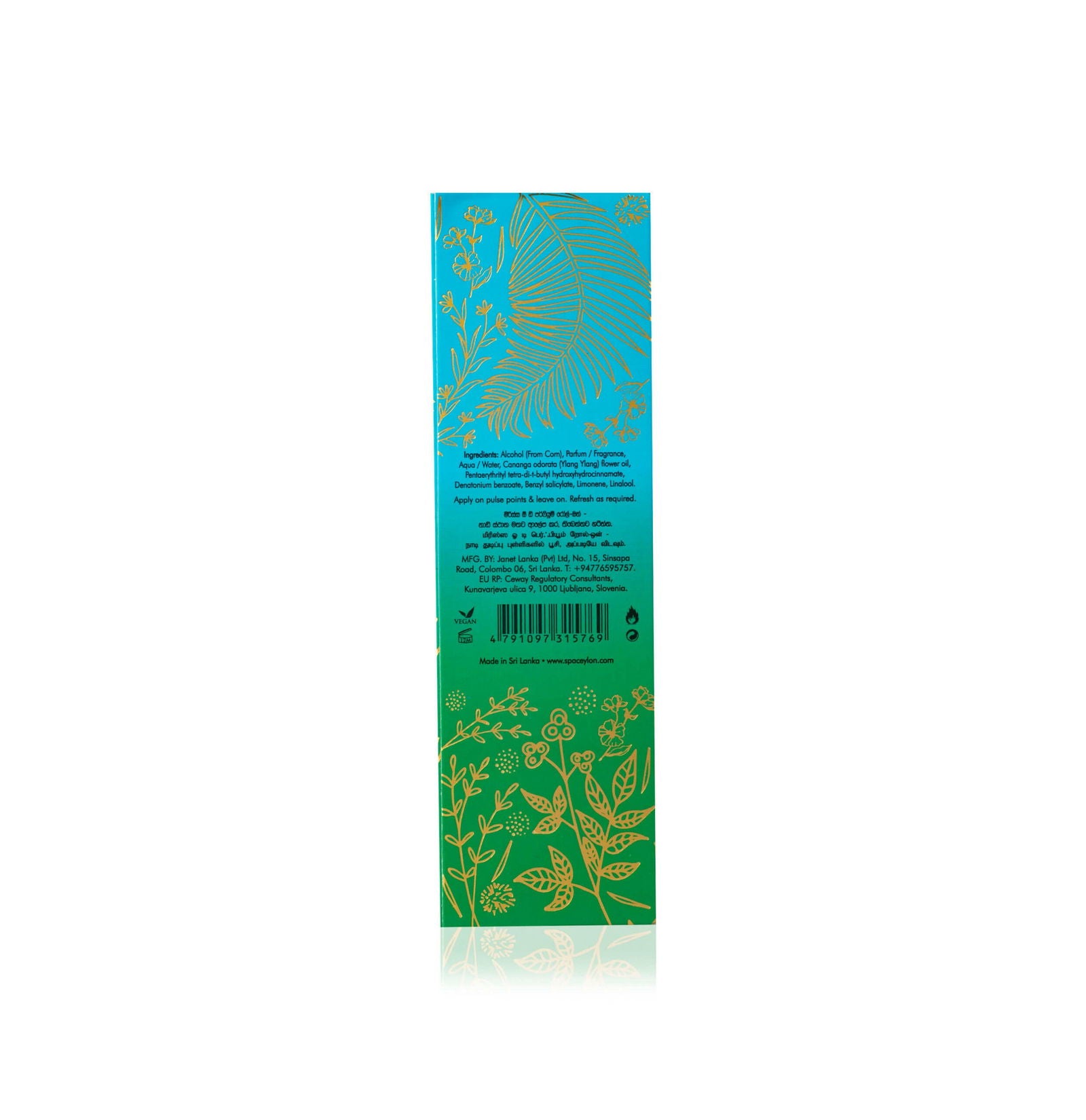 Mirissa - Eau De Perfume Roll On 10ml - Spa Ceylon Sri Lanka