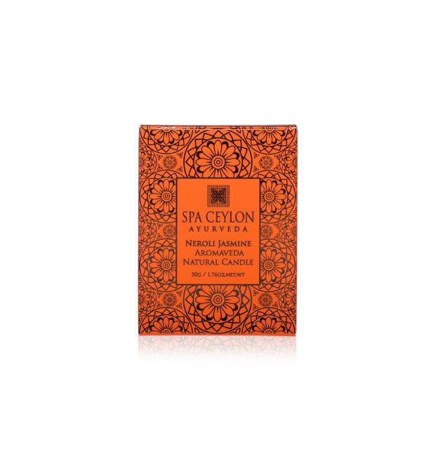 Neroli Jasmine - Aromaveda Natural Candle 50g - Spa Ceylon Sri Lanka