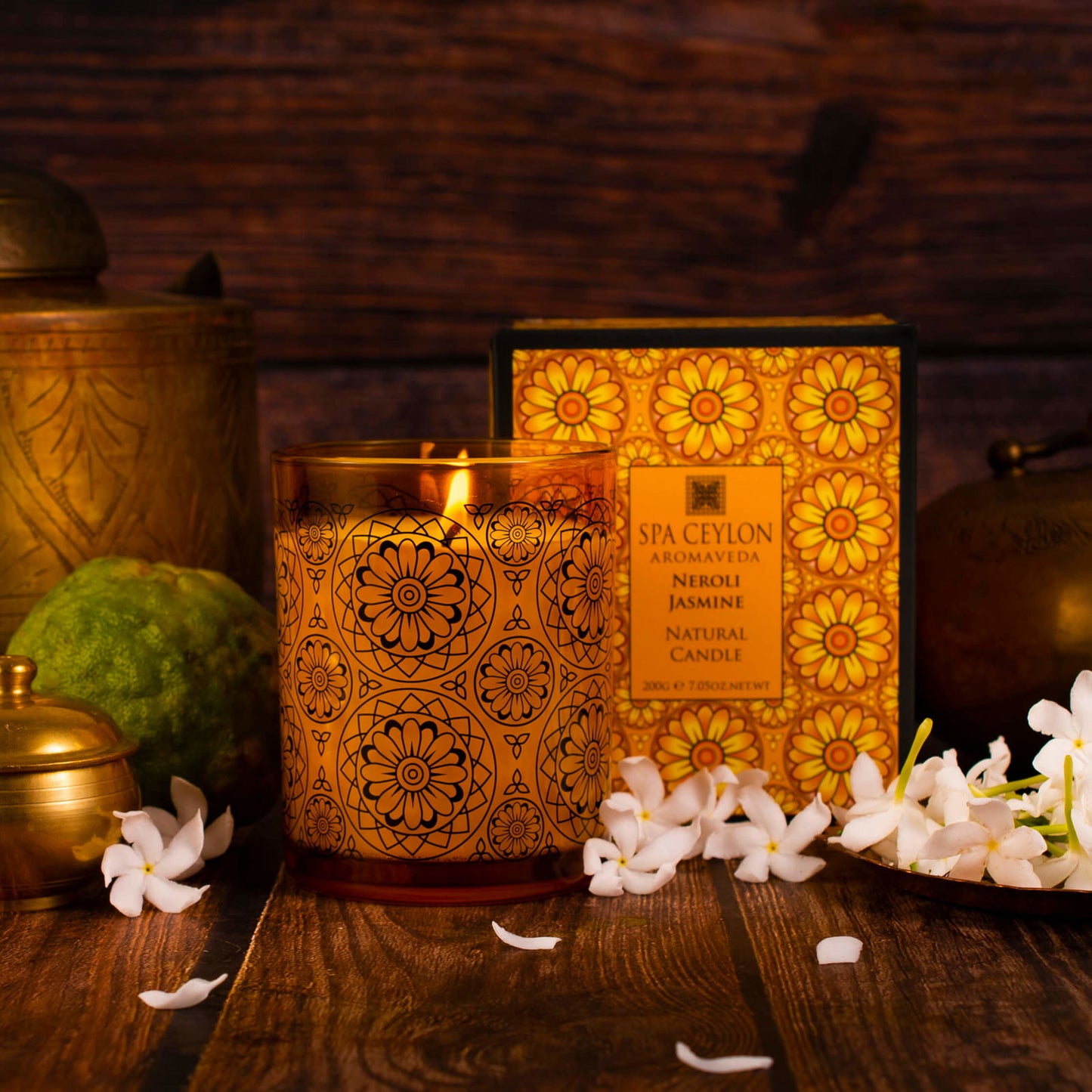 Neroli Jasmine - Natural Candle - 200g - Spa Ceylon Sri Lanka