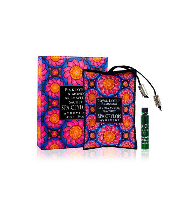 Pink Lotus Almond - Aromaveda Sachet - Spa Ceylon Sri Lanka