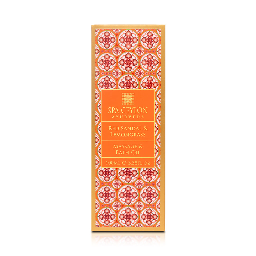Red Sandal & Lemongrass - Massage & Bath Oil 100ml