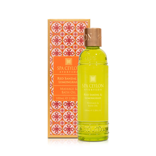 Red Sandal & Lemongrass - Massage & Bath Oil 100ml