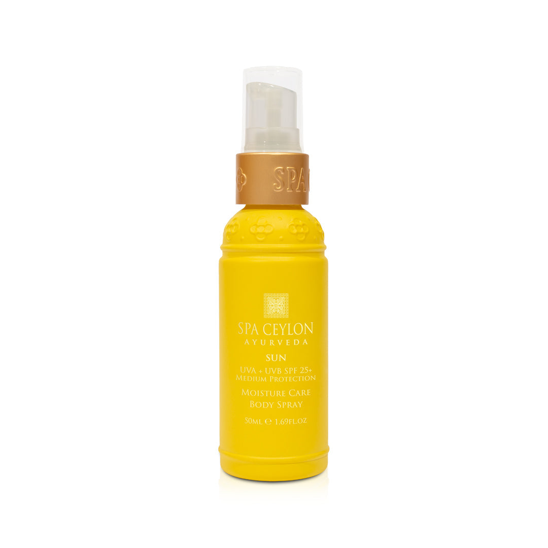 SUN - UVA + UVB SPF 25+ - Medium Protection - Moisture Care Body Spray - 50ml - Spa Ceylon Sri Lanka