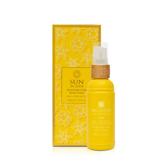 SUN - UVA + UVB SPF 25+ - Medium Protection - Moisture Care Body Spray - 50ml - Spa Ceylon Sri Lanka