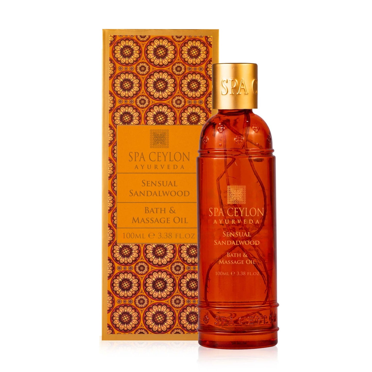 Sensual Sandalwood - Bath & Massage Oil 100ml - Spa Ceylon Sri Lanka