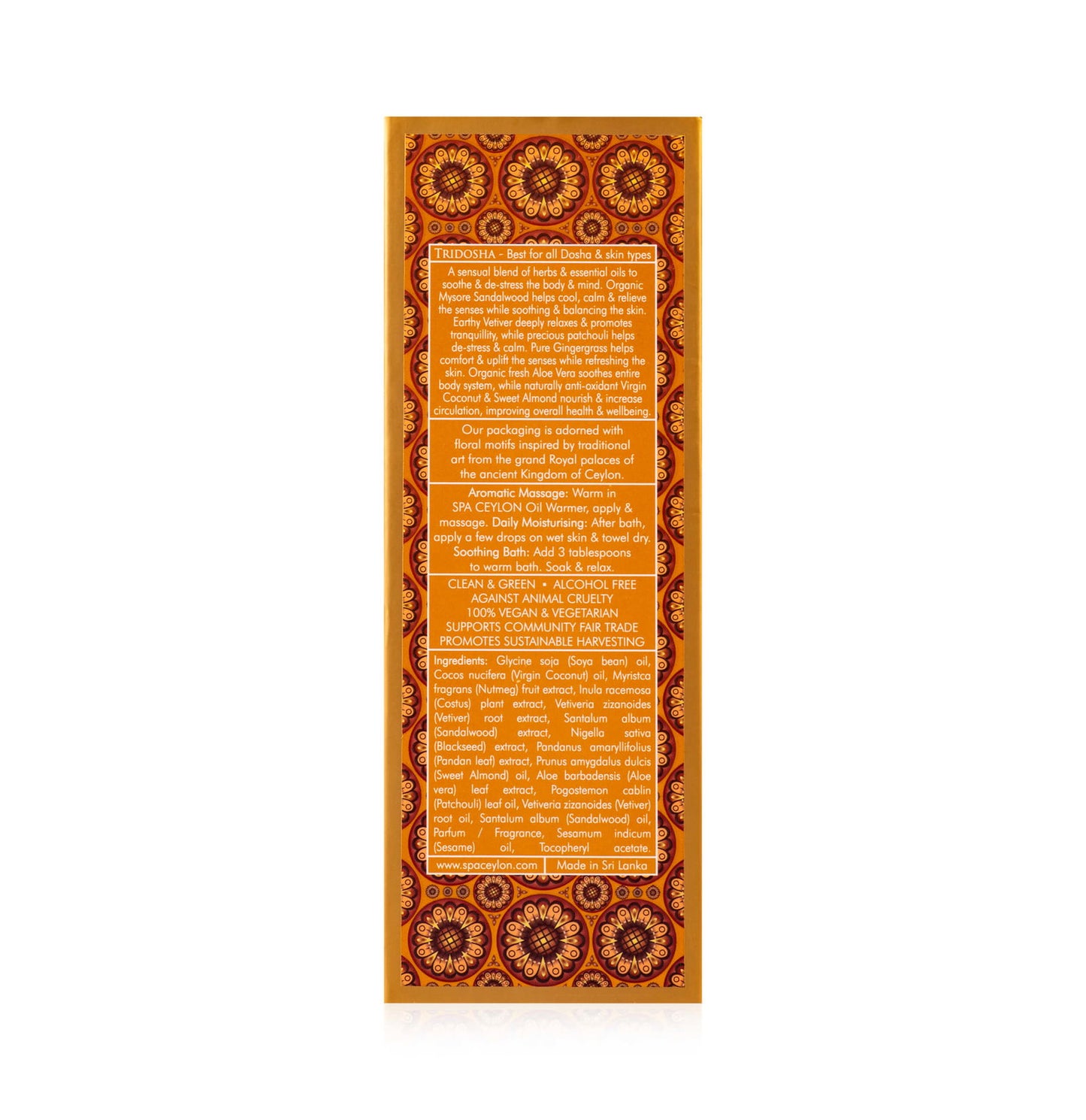 Sensual Sandalwood - Bath & Massage Oil 100ml - Spa Ceylon Sri Lanka