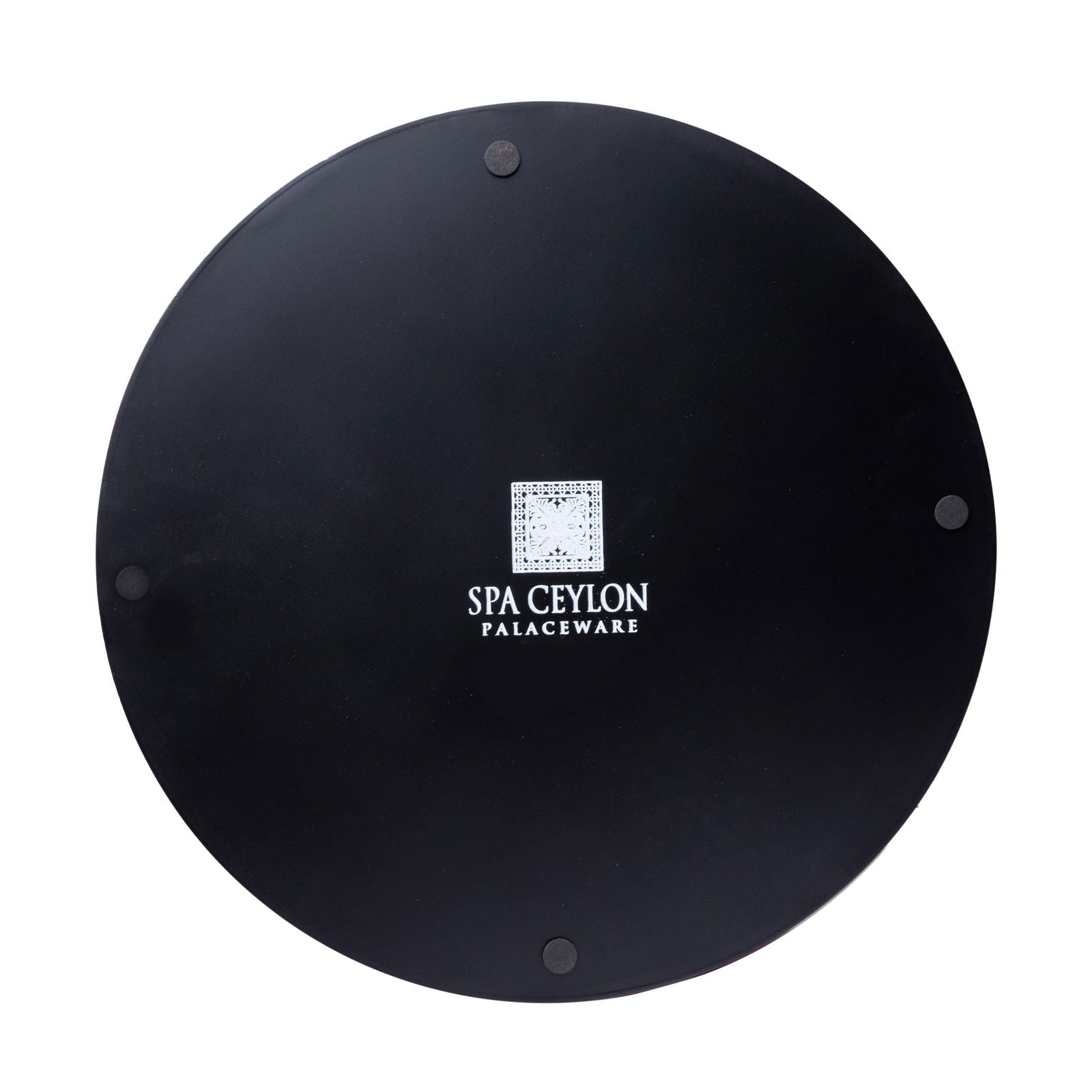 Sensual Sandalwood Lacquerware Circle Tray A 35cmD x 5.5cmH - Spa Ceylon Sri Lanka