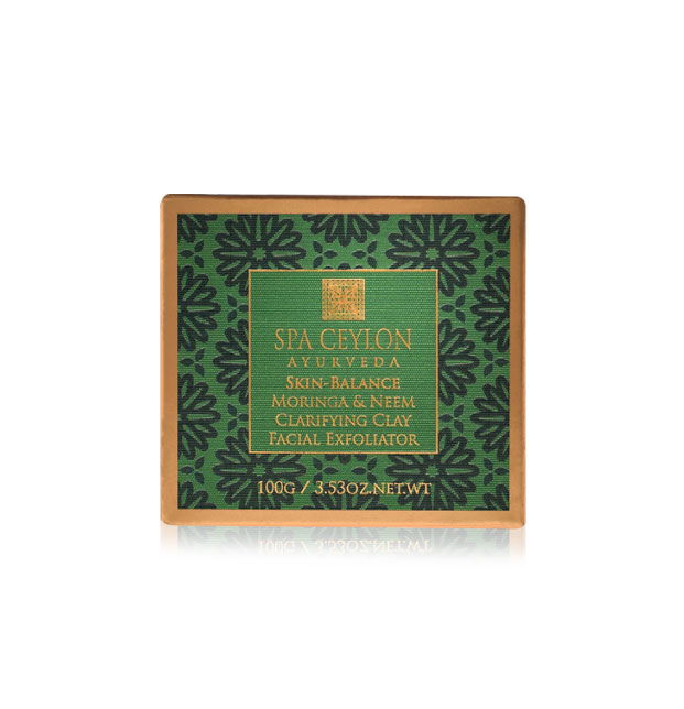 Skin Balance - Moringa & Neem - Clarifying Clay Facial Exfoliator 100g - Spa Ceylon Sri Lanka
