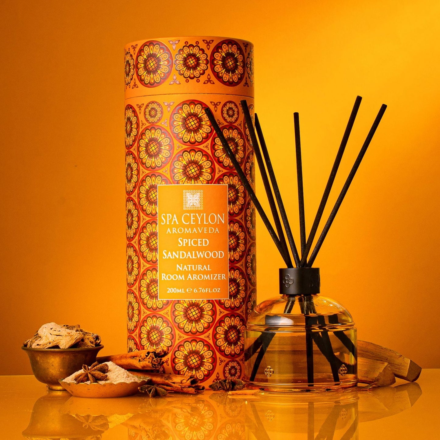 Spiced Sandalwood -  Natural Room Aromizer 200ml - Spa Ceylon Sri Lanka