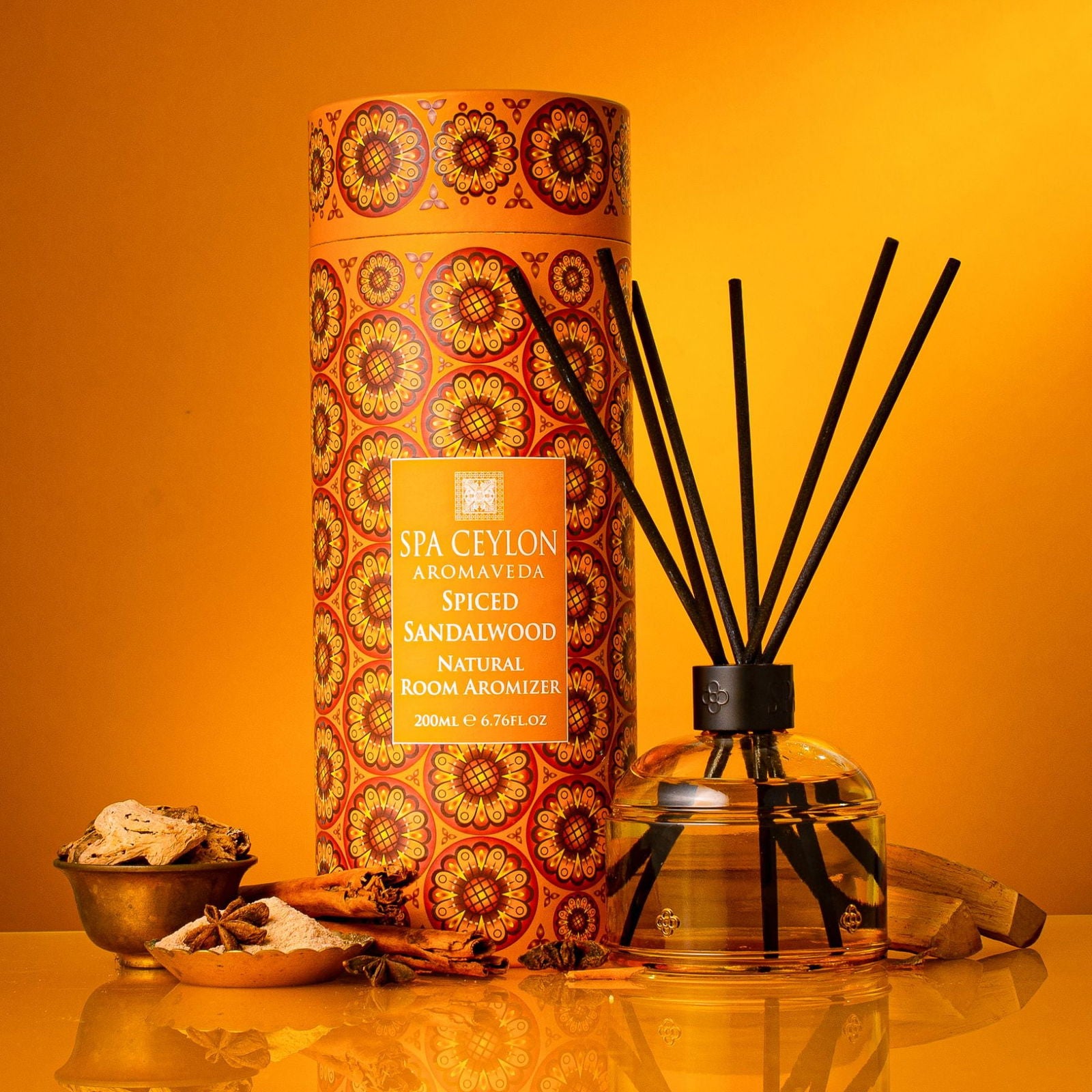 Spiced Sandalwood -  Natural Room Aromizer 200ml - Spa Ceylon Sri Lanka