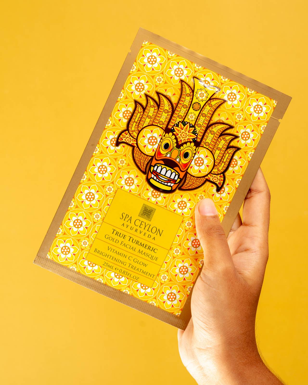 True Turmeric - Gold Facial Masque -Vitamin C Glow Brightening Treatment - Spa Ceylon Sri Lanka