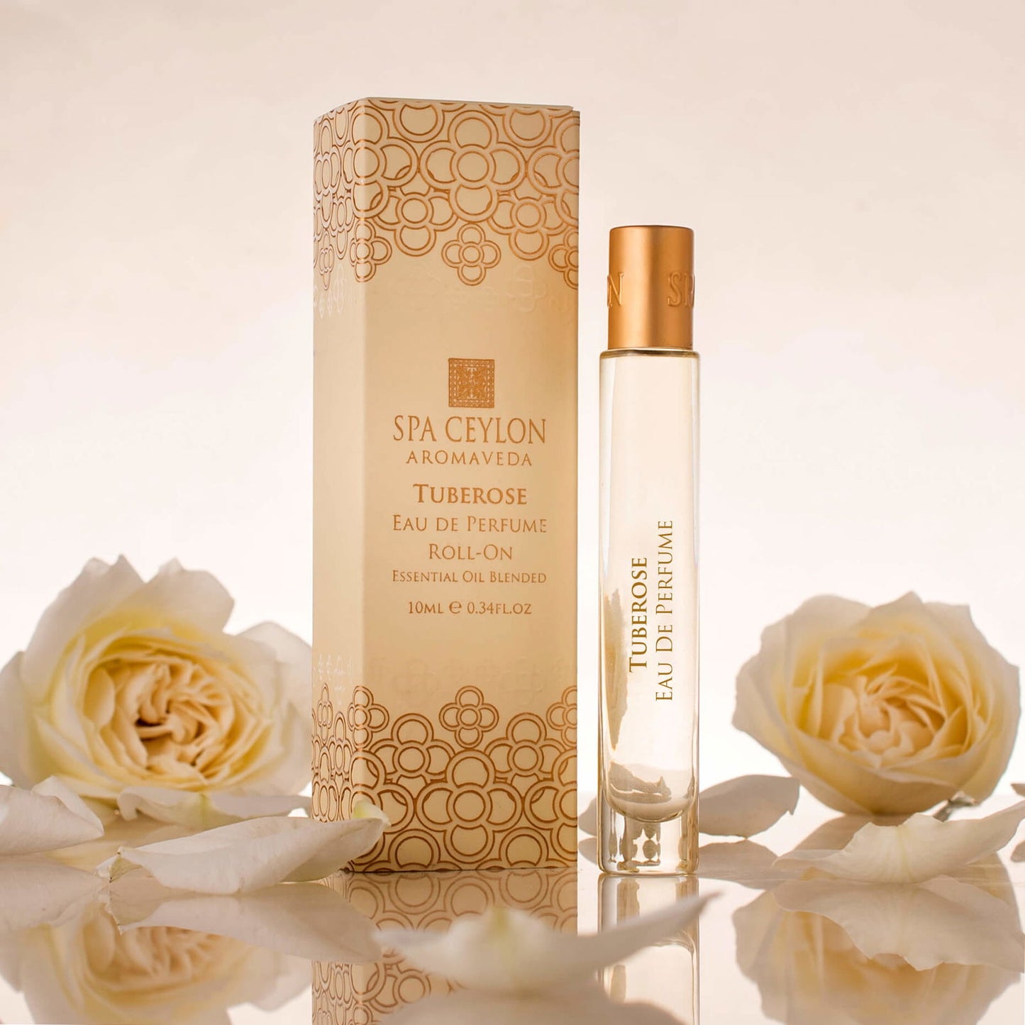 Tuberose - Eau De Perfume Roll-On - 10ml - Spa Ceylon Sri Lanka