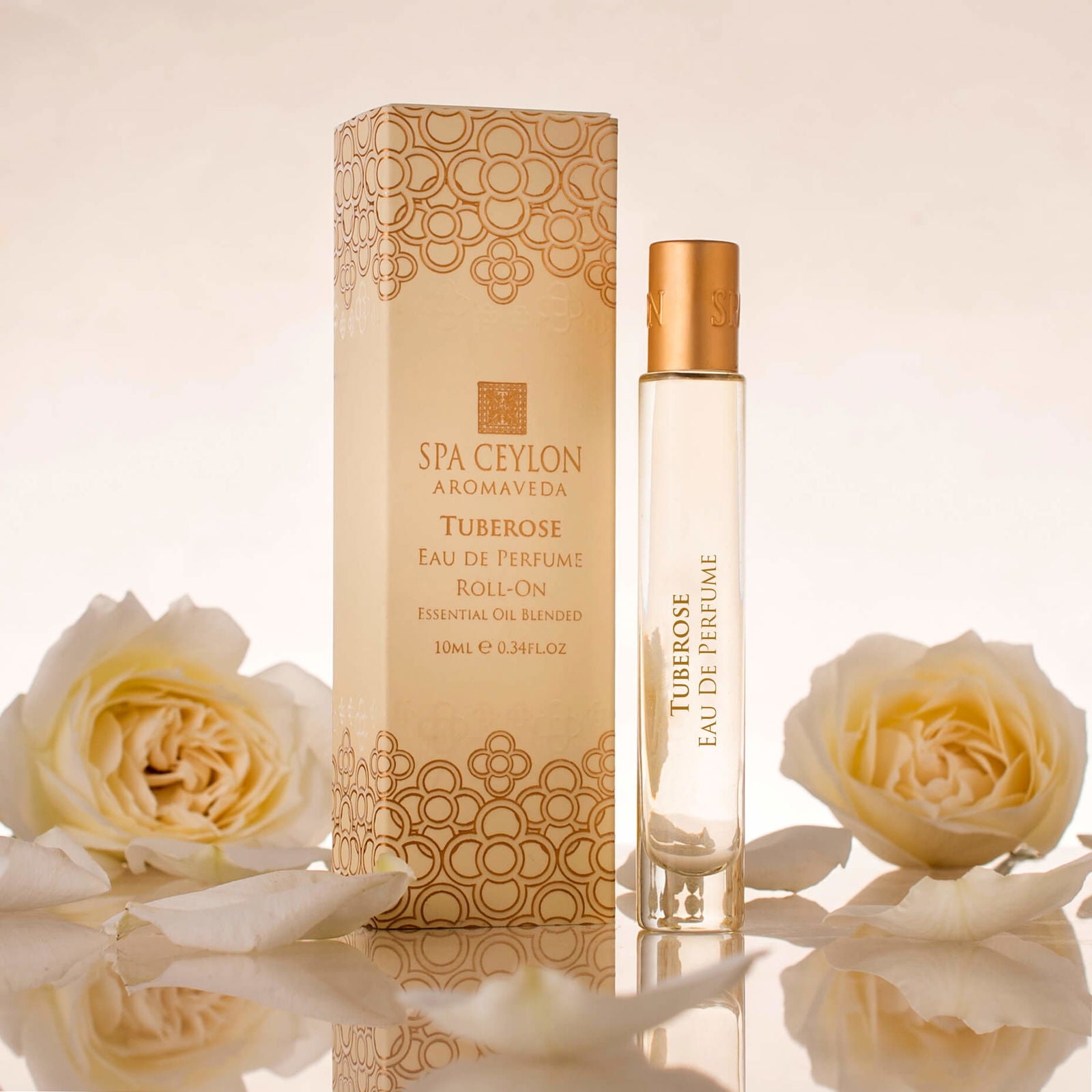 Tuberose - Eau De Perfume Roll-On - 10ml - Spa Ceylon Sri Lanka