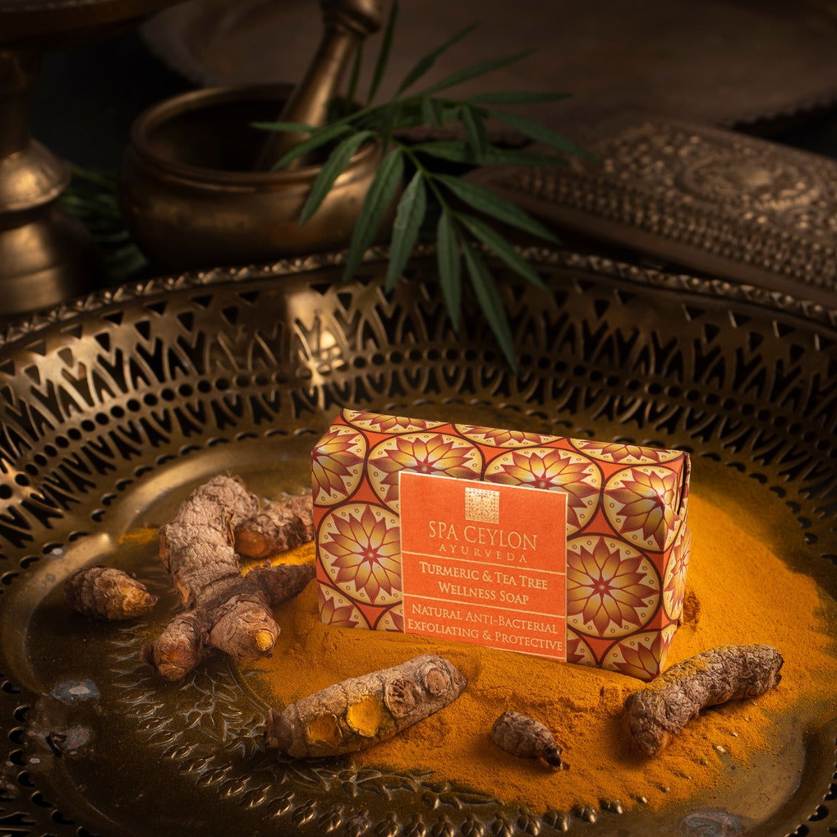 Turmeric & Tea Tree - Anti-Bacterial Exfoliating Wellness Soap 100g - Spa Ceylon Sri Lanka