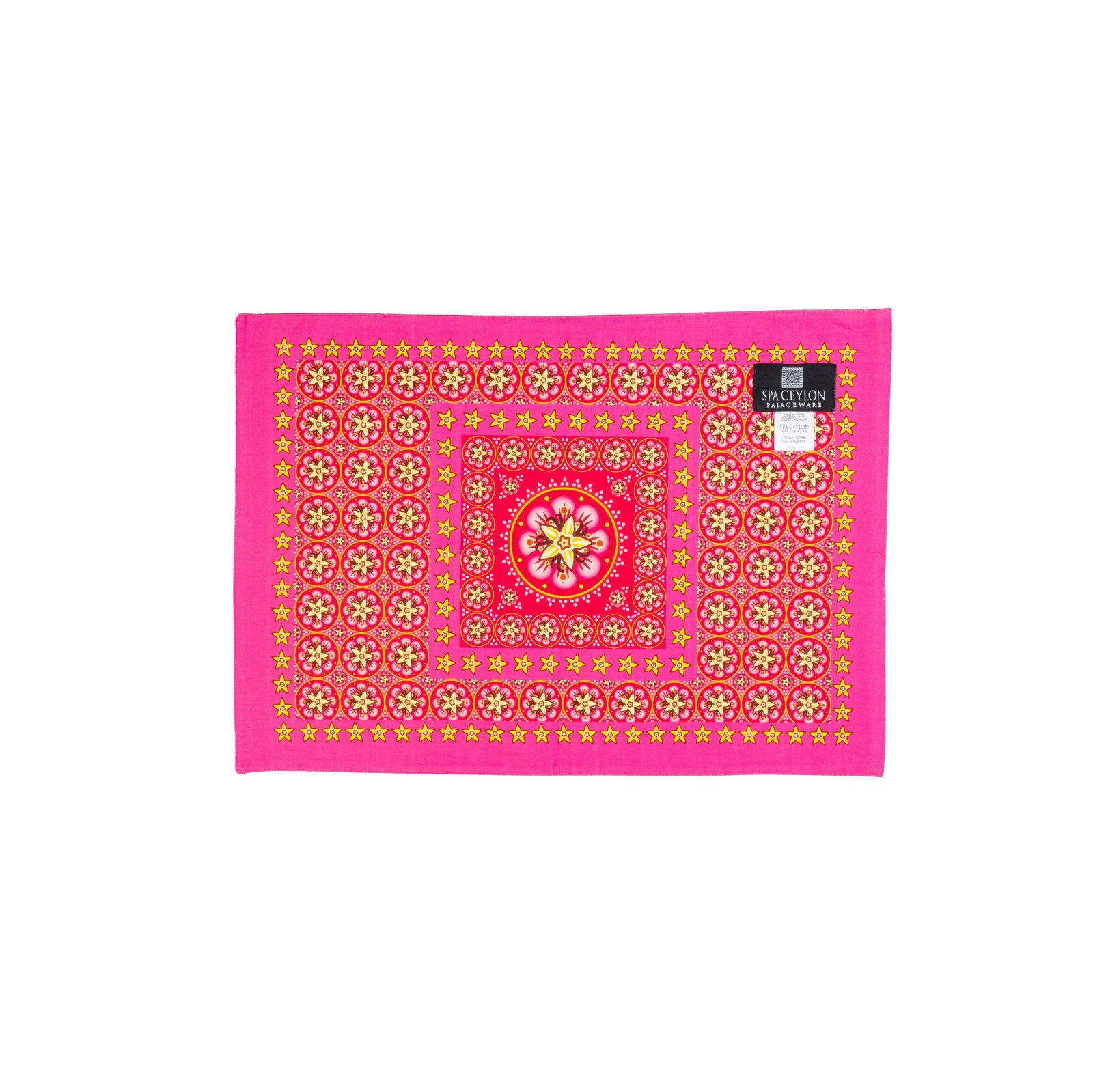 Vanilla Rose Double Sided Linen Place Mat A 20"x14" - Spa Ceylon Sri Lanka
