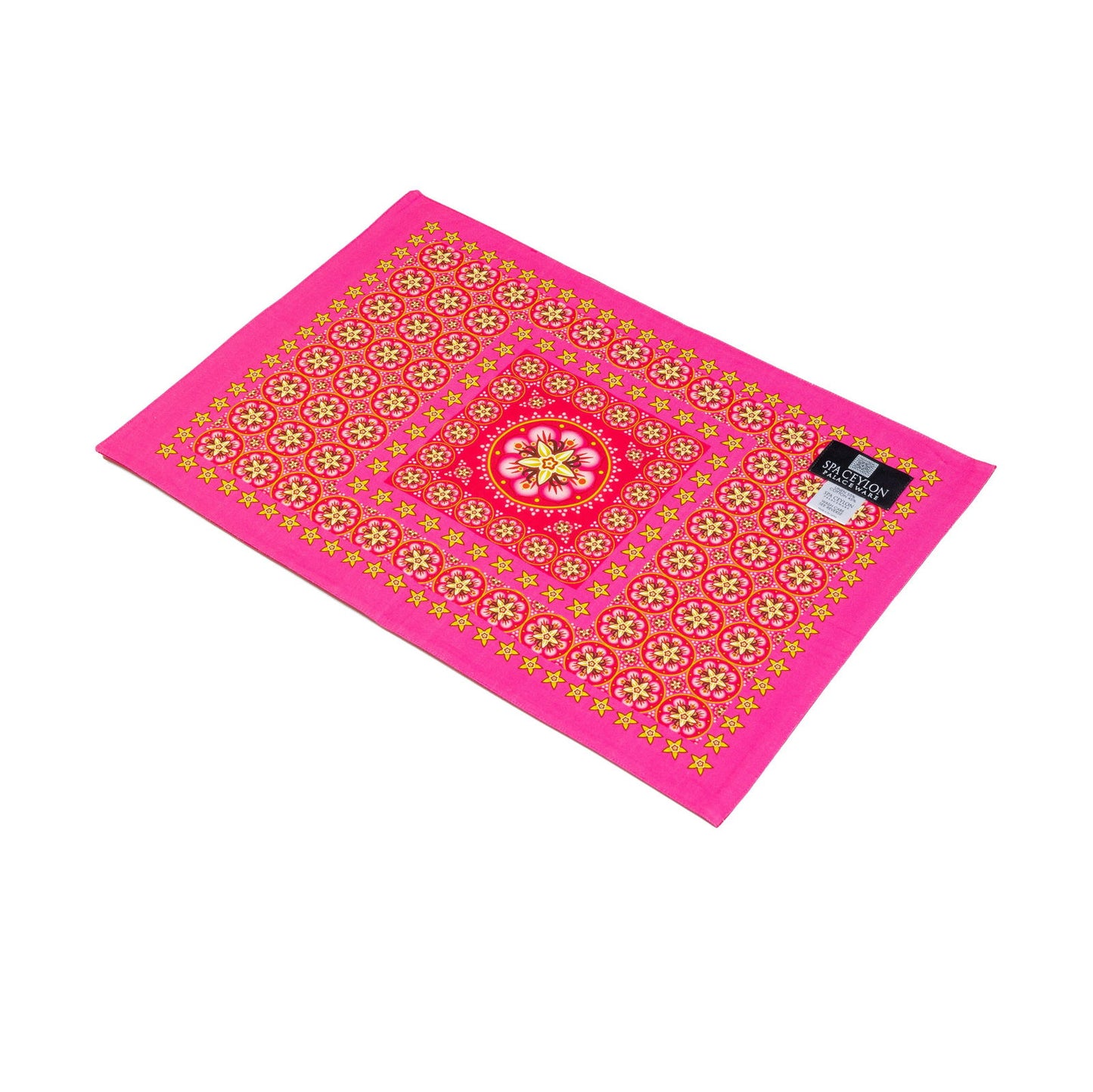 Vanilla Rose Double Sided Linen Place Mat A 20"x14" - Spa Ceylon Sri Lanka