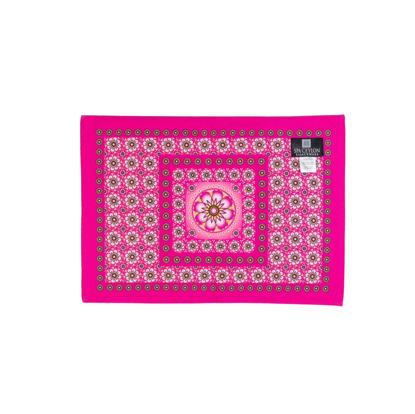 Vanilla Rose Double Sided Linen Place Mat B 20"x14" - Spa Ceylon Sri Lanka