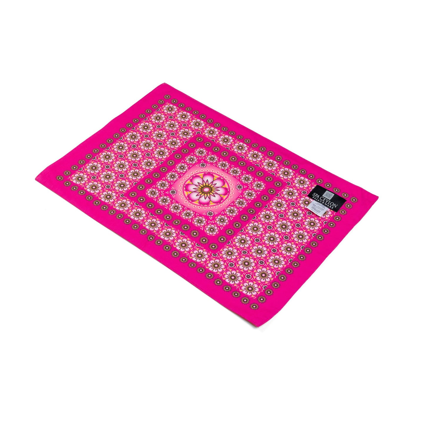 Vanilla Rose Double Sided Linen Place Mat B 20"x14" - Spa Ceylon Sri Lanka
