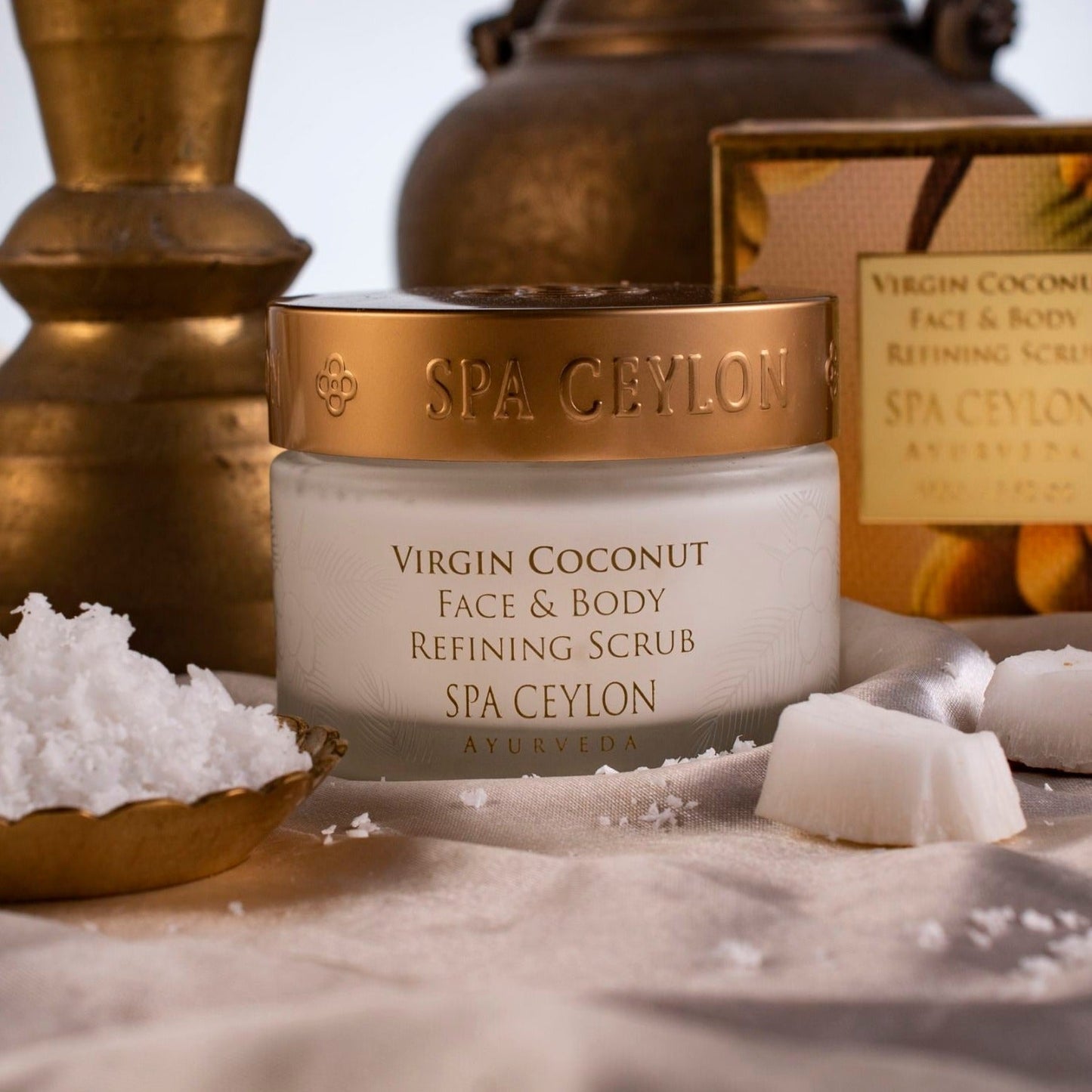 Virgin Coconut - Face & Body Refining Scrub 100g - Spa Ceylon Sri Lanka