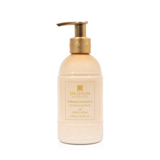 Virgin Coconut - Hydrate & Treat - 5% Body Milk 250ml - Spa Ceylon Sri Lanka
