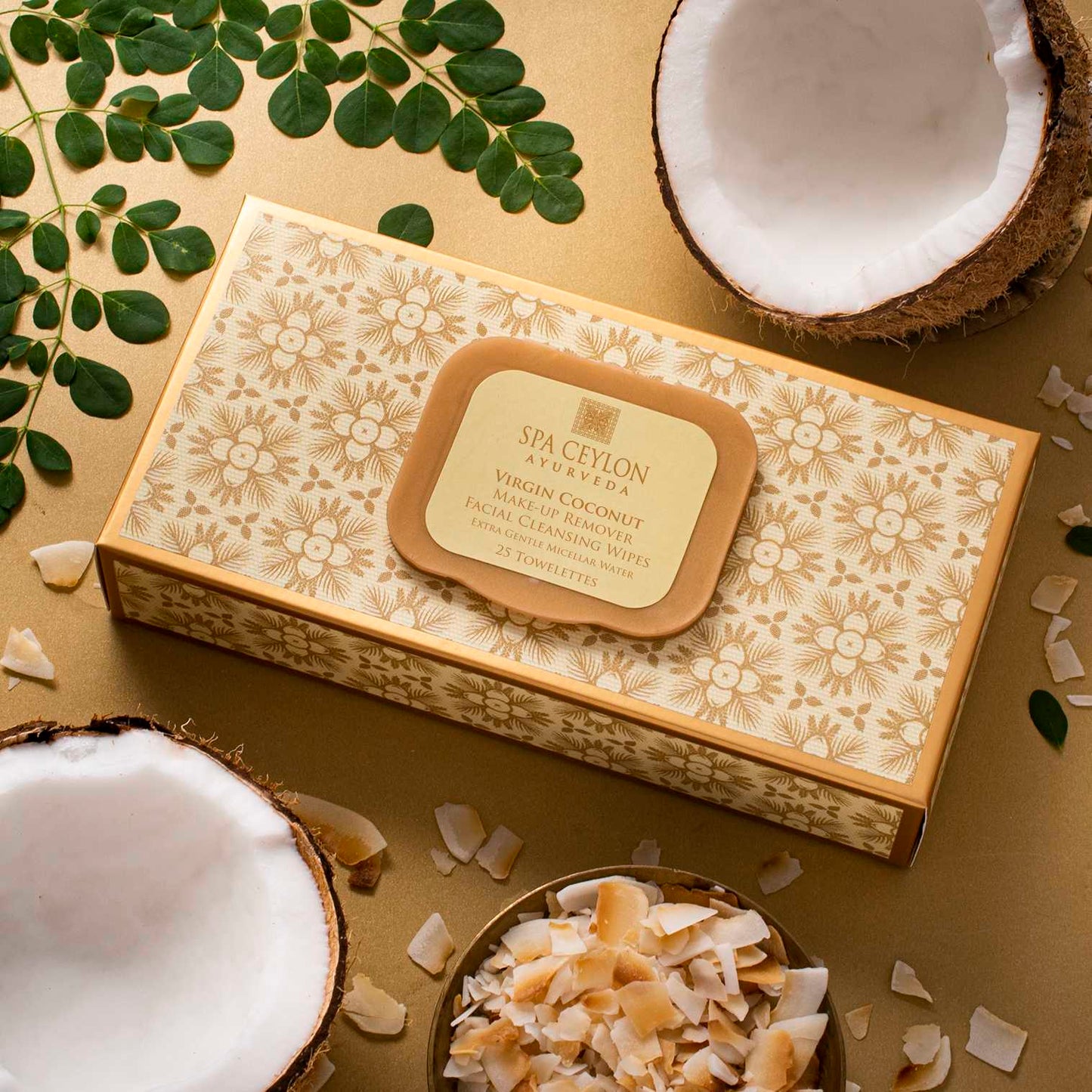 Virgin Coconut - Make Up Remover - Facial Cleansing Wipes - Spa Ceylon Sri Lanka