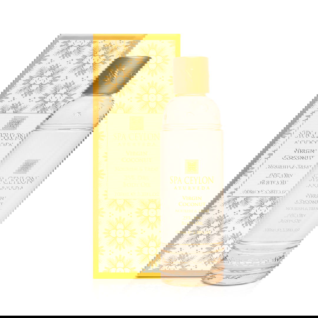 Virgin Coconut - Nourish & Treat - 25% Dry Body Oil 100ml - Spa Ceylon Sri Lanka