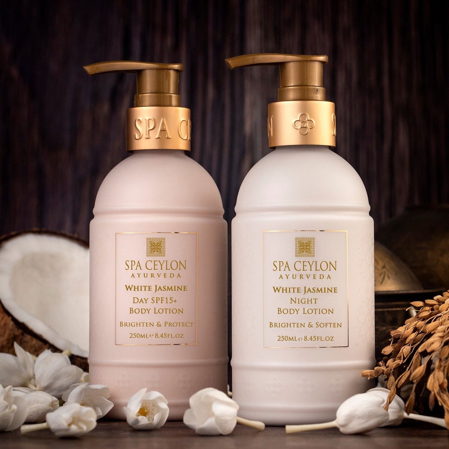 White Jasmine - Day SPF 15+ Body Lotion 250ml - Spa Ceylon Sri Lanka