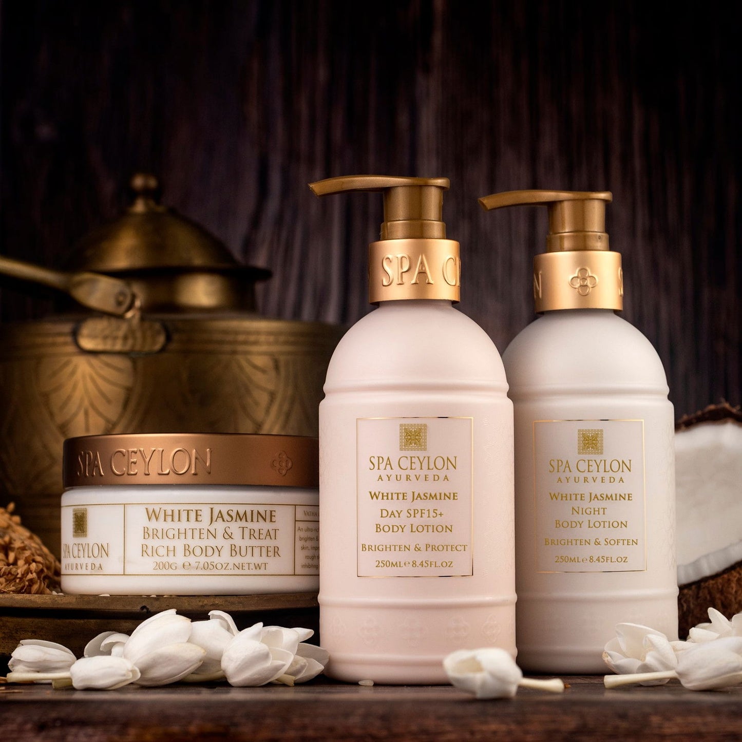 White Jasmine - Night Body Lotion 250ml - Spa Ceylon Sri Lanka